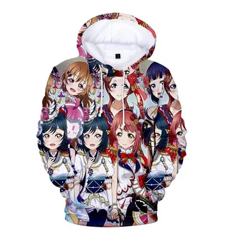 Tipar Digital Pulover BanG Fete de Vis Trupa Harajuku Îmbrăcăminte Casual Transport Plus Pulover Fleece Hoodie anime hoodie