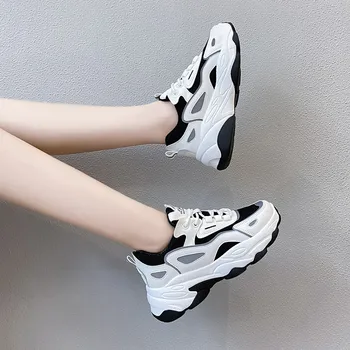 Platforma Adidasi Femei Pantofi Reflectorizante Toamna Respirabil Adidasi De Mers Pe Jos De Primavara-Coreean Casual Vulcaniza Pantofi Fund Gros