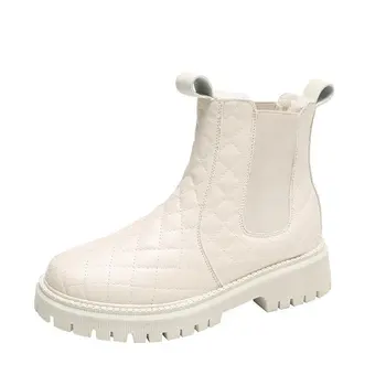 Cizme de zapada pentru Femei 2021 Noi Gros de Catifea de Mari Dimensiuni Moda de Iarnă Căldură cu un singur pas Cizme Scurte din Bumbac Pantofi pentru Femei Pantofi de Bumbac