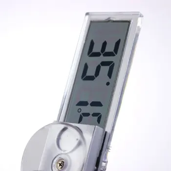 Mini LCD Digital Fraier Termometru Pentru Mașina Automată de Temperatură Metru de Fereastră Interioară în aer liber Termometru Inteligent Tester de Temperatura