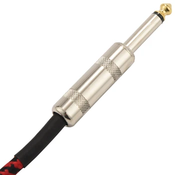 2 buc 1 Metri Chitara Cablu Audio de sex Masculin De sex Masculin Cablu Cablul de Sârmă de Tricotat 6,35 Mm Mufă Dreaptă