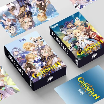30buc/cutie Genshin Impact Joc de Colectie Carte Verso Hd Card Eterul articolul a fost adăugat Nuc Anime Periferice Copii Cadouri