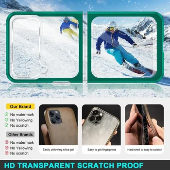 Transparent Anti-drop Greu Caz de Telefon Pentru Samsung Galaxy Z Flip 3 5G Caz Anti-knock husa de Protectie Pentru Samsung Z Fold 3 Caz