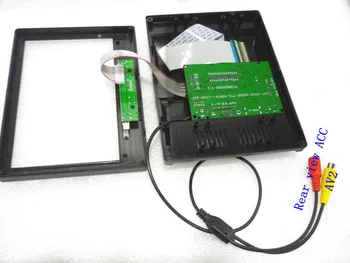 Caz de Plastic pentru 7inch AT070TN90 AT070TN92 AT070TN94 800*480 lcd + HDMI+VGA+2AV driver de placa RTD2660H + Auto retrovizoare