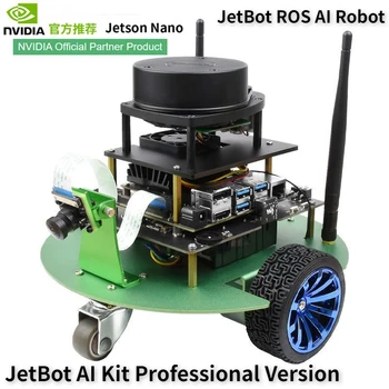 NVIDIA Oficial De Jetson Nano JetBot Versiunea Professional ROS AI Kit Dual Controlere AI Robot Lidar Cartografiere Viziune de Prelucrare