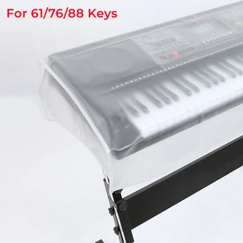 Mat PEVA Capacul Pianului Dovada de Praf Caz 61 76 88 de Taste Tastatură Acoperă Umiditate-dovada Zgârieturi Protejează Tastatura