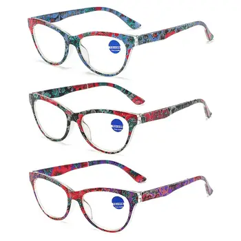 Femei de Moda de PC-Cadru Ochelari de Lectură Lumină Albastră de Blocare Ultralight Presbyopic Ochelari de vedere +1.0~+4.0 Departe Ochelari de Vedere