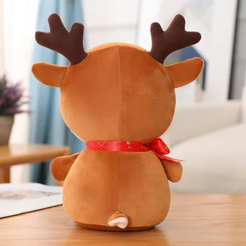 28cm Crăciun Minunat Elan Jucării de Pluș Umplute Moale Animale Drăguț Papusa Cerb Cadouri de Craciun Pentru Copii Copii Acasă Decorare