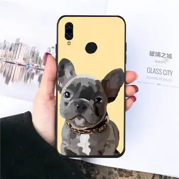 Bulldog francez de desene animate drăguț câine Cazul în care Telefonul Pentru Huawei honor Mate 10 20 30 40 9 8 pro x Lite P inteligente 2019 Y5 2018 nova 5t