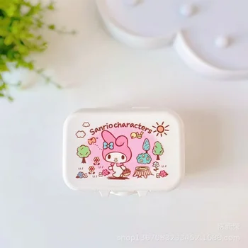 Kawaii Sanrio serie Anime mymelody Cinnamoroll Kuromi drăguț creatoare de Moda se Scurgă de apă flip cover săpun cutie de depozitare Accesorii