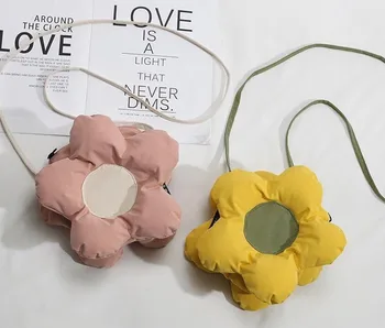 25cm Minunat sac de flori pentru fete Creative de floarea-soarelui shouldres sac Mare capacitate de Jucărie plushed floare stil Floral geantă de cumpărături