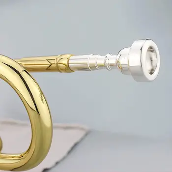 Alamă, placat cu argint profesionale trompeta mustiuc 7C, 5C, 3C trompeta purtător de cuvânt economisirea forței de muncă instrument muzical accesorii