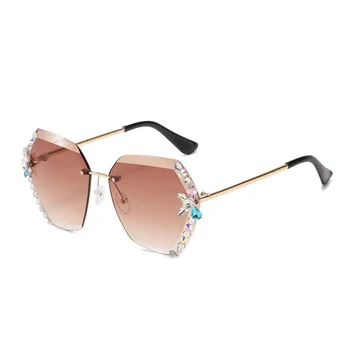FENCHI de Moda de Lux Stras ochelari de soare pentru femei pătrat ochelari de Soare obiectiv clar bărbați ochelari de soare Vintage Nuante lentes de sol