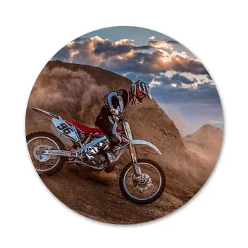58mm Moto Cross motociclete sport Icoane Ace Insigna Decor Broșe Metalice Insigne Pentru Ghiozdan Decor