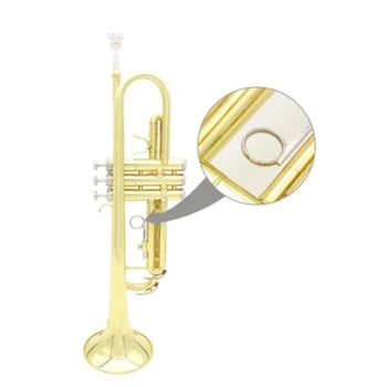 Placat cu nichel Metal Trompeta 3-Supapă Glisați Degetul Trage Inel Pentru Profesioniști Trompeta Cornet de Înlocuire Accesorii