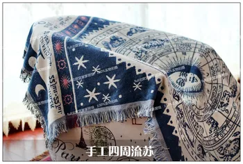 Bohemia pături tricotate Canapea capac anti-alunecare acoperitoare canapea prosop de bumbac tricotate țesături decorative acasă bumbac Arunca/tapiserie
