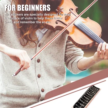 10buc 1 8 Hârtie Vioara Scară Autocolant Profesional Detașabil Exercitarea Echipamente Muzicale Autocolante Instrument de Învățare