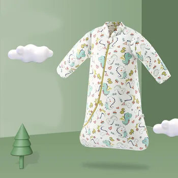 Toamna Iarna Anti-Lovitură Sac De Dormit Desene Animate Sac De Dormit Pentru Copii Din Bumbac Pijama Pentru Nou-Născut Băieți Fete Haine