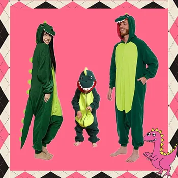 Japonia Anime Kawaii Tyrannosaurus Rex Costum de Pijama pentru Halloween, de Crăciun dintr-O Bucata Corp Plin Pijama Sleepwear Cadou