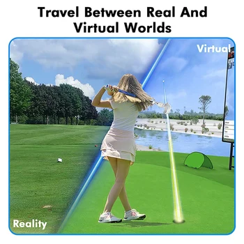VR Golf Club Prindere Pentru Oculus Quest 2 Controler de Atașament Mâner Retractabil de Tenis, Baseball, Golf Adaptor de Prindere