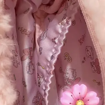 Kawaii Sanrio Pluș Melodie Portofel Pix Sac de Desene animate Drăguț Roz de Pluș Sac de Mare capacitate Sac de Cosmetice Student Rechizite Cadou