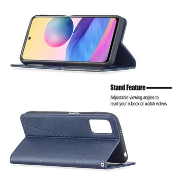 Stil nou Pentru Xiaomi Redmi Nota 10 5G Caz Magnetic Portofel din Piele Flip Cover Telefon Pentru Xaomi Redmi Nota 10 Stand Cazuri cu C