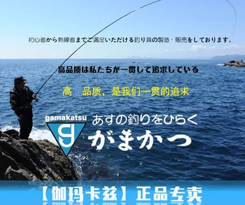 Originale Japoneze Importate Gamakatsu Carlige de Pescuit Negru Ghimpată Negru Pește Cârlig pentru Bas de Pescuit la Crap Set Cârlig Lent Jigging