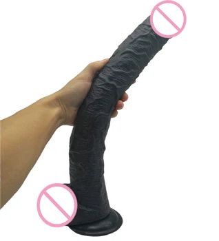 HOWOSEX 43*5 CM Super Mult Imens Vibrator ventuza Realist Penis Mare Scula Jucarie Sexuala Pentru Femeie Uriașă Moale Vibrator Cal Penis artificial