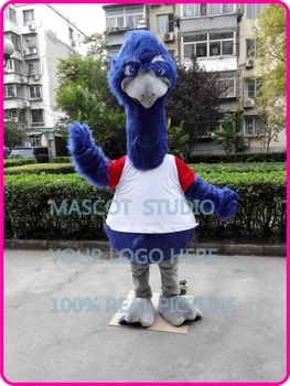 Albastru uem mascota costum de pluș uem mascota personalizat costume fantezie anime cosplay kituri mascotte temă fantezie rochie de carnaval 401487