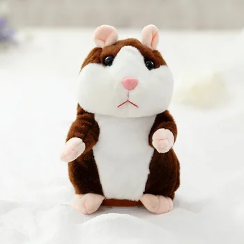 Să învețe Să Repete Cuvintele Înregistrarea Hamster Jucărie de Pluș Vorbesc Voce De Mers pe jos Mouse-ul Papusa