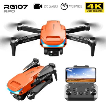 RG107 Pro MAX MINI Drona 4K HD Dual aparat de Fotografiat Automate de Evitare a obstacolelor Reglabile Electric Fluxului Optic de Poziționare Jucarii RC