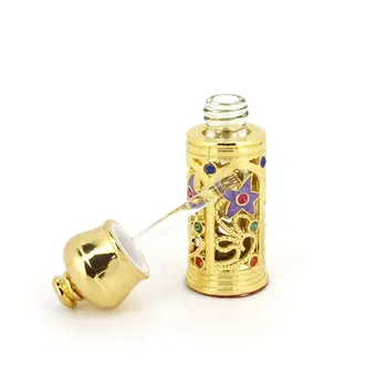 3ml Vintage din Metal Sticla de Parfum Stil Arab Uleiuri Esențiale Dropper Sticla Recipient Orientul Mijlociu Plivitul Decor Cadou