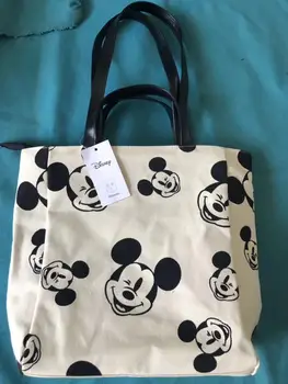 Disney fata canves geantă de umăr geanta moneda de desene animate Mickey femei geantă de umăr geantă nouă geantă de cumpărături piept sac pungă