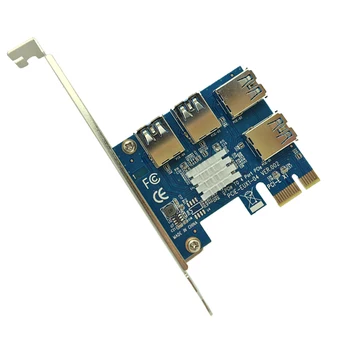 PCI-E PCI-E Adapter 1 4 PCI-Express Slot 1 x To16x USB3.0 Speciale Riser Card PCIe Extender Converter Pentru BTC Miner Minier