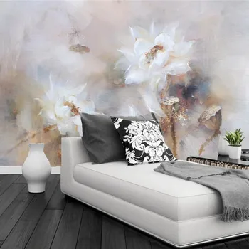 Personalizate 3d murală,frumos lotus pictură în ulei papel de parede,hotel, restaurant, camera de zi canapea TV de perete dormitor picturi murale tapet
