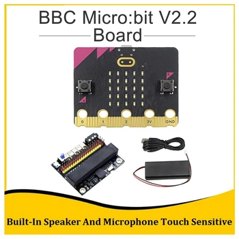 HOT-BBC Micro:Bit V2.2 Kit-Built-In Difuzor Microfon Programabile de Dezvoltare de Învățare Bord+IO BIT V2.0 Placă De Expansiune