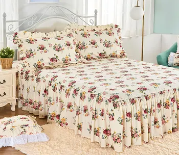 Vintage pastorală zburli seturi de lenjerie de pat,twin plin regina regele bumbac single dublu lenjerii de pat cuverturi de pat pernă quilt capac