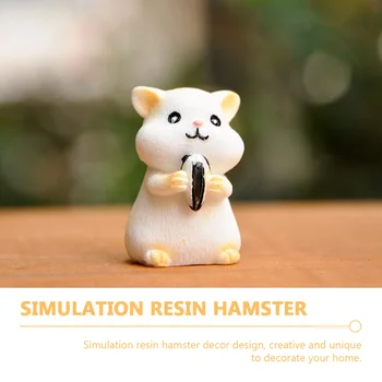 Hamster Mini Figurine In Miniatura Animal De Jucărie Peisaj Micro Bonsai Ornamente Statuie Playsetsplaysetfigure Animale Cifre Morcov