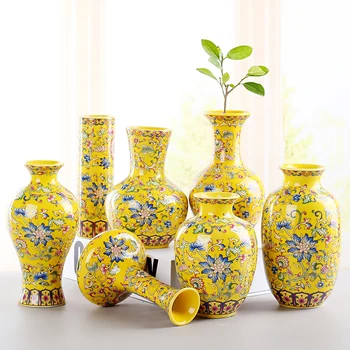 Ceramică porțelan albastru și alb sticla Mini acvacultură email de culoare retro aranjament de flori decor de masă de ceremonia ceaiului