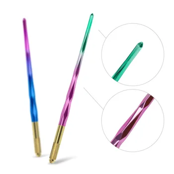 10buc Nou Colorat Talie Mică Tatuaj Manual Pen,Machiaj Permanent Broderie Microblading Manual Pen Instrumente pentru Sprancene Buze