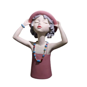 Vara Fata De Sculptură Rășină Figura Statuie Modernă Acasă Ornamente Decor Camera De Zi Fata De Decorare Dormitor