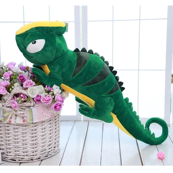 Noua sosire mari 100cm desene animate șopârlă verde jucărie de pluș moale pernă cadou de ziua b0122