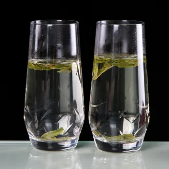 Creative rezistente la căldură de sticlă cristal de uz casnic transparent ceașcă de ceai verde cana de lapte set de ceasca două 401028