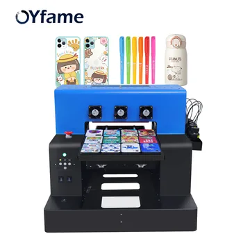 OYfame 2021 A3 Printer UV Flatbed uv printer A3Phone Caz uv imprimanta A3 pentru telefonul caz cana sticla acrilică UV mașină de imprimare A3