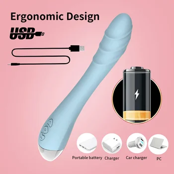 10 Moduri de Vibrare G Spot Penis artificial Vibratoare pentru Femei Silicon Vagin Vibrador Stimulator Clitoris Șoc Anus Jucarii Sexuale pentru Adulți