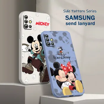 Disney Minnie Mouse Caz de Telefon Pentru Samsung A01 A02 A03 A7, A10 A10S A11 A12 A13 A20 A21S A22 CORE 4G 5G Lichid Frânghie Moale Înapoi