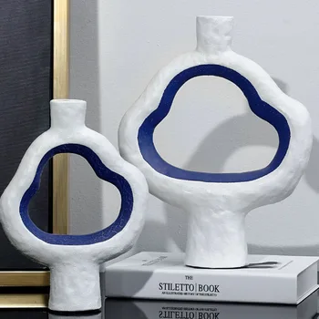 Nordic Ins Ceramica Vaza Decor Acasă Ornamente Aranjament De Flori Recipient De Artă Vaze Vaze, Decoratiuni Accesorii