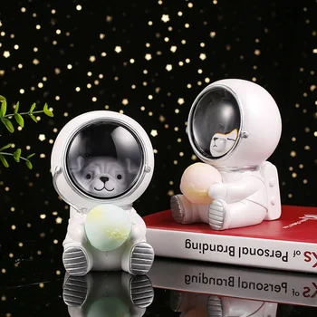 Gardienii Planetei Astronaut Atmosfera Veioza de Desene animate de animale de Companie Rășină Decor de Masă pentru Copii, Cadouri de Ziua de nastere