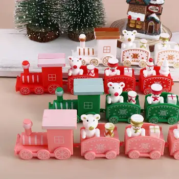De Crăciun, Plastic, Tren De Jucărie Crăciun Fericit Decor Pentru Casa De Copii Cadou De Crăciun Ornamente De Crăciun Navidad 2022 Anul Nou 2023