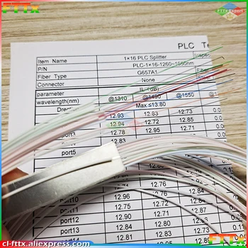 10buc/lot 1x2 1x4 1x8 1x16 fibra optica PLC separator fără cablu de conectare de 0,9 mm Mini Blockless 2,4 Porturi PLC Separator
